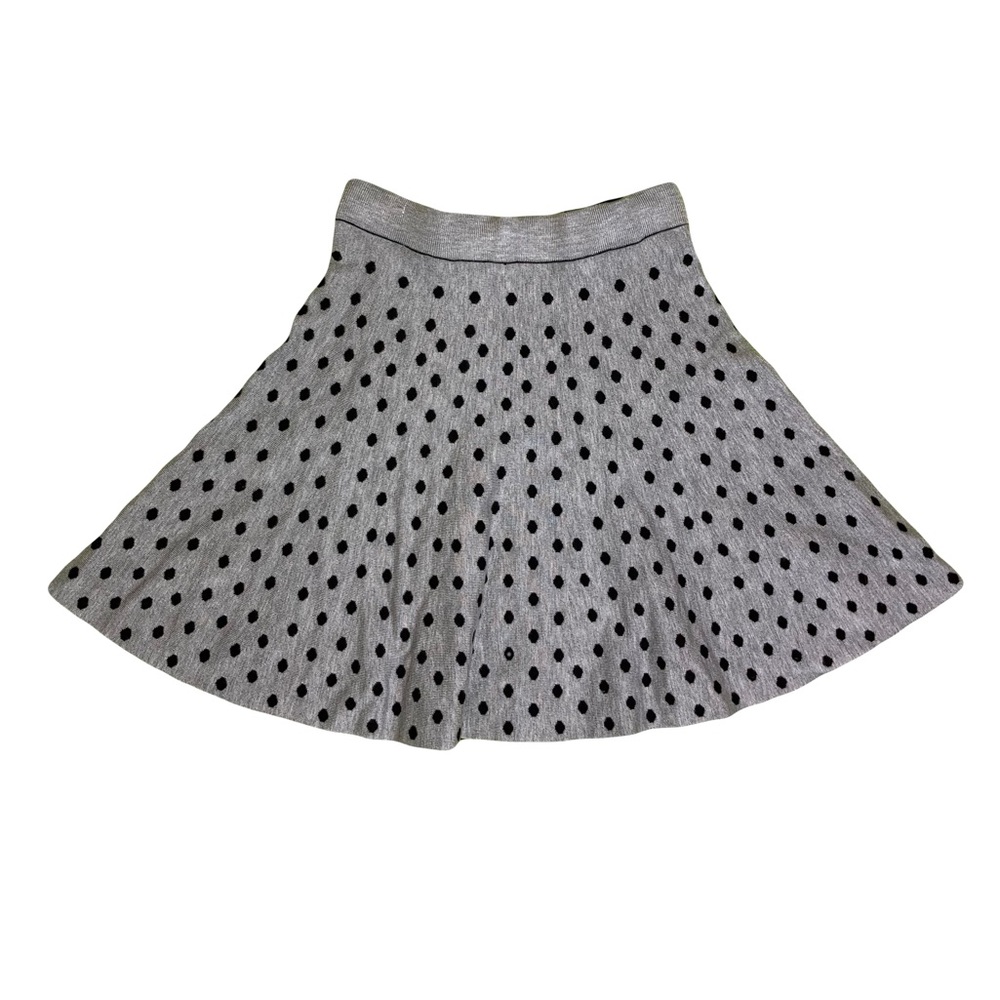 Reversible Skater Skirt Black White Grey Size M